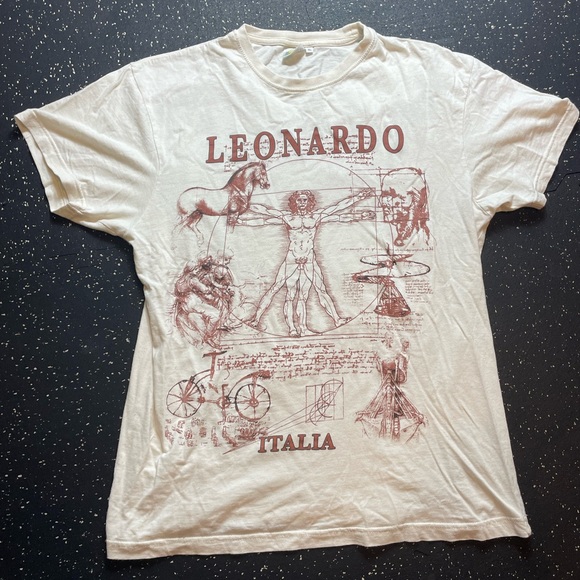 Vintage Leonardo Art Shirt - Picture 1 of 7